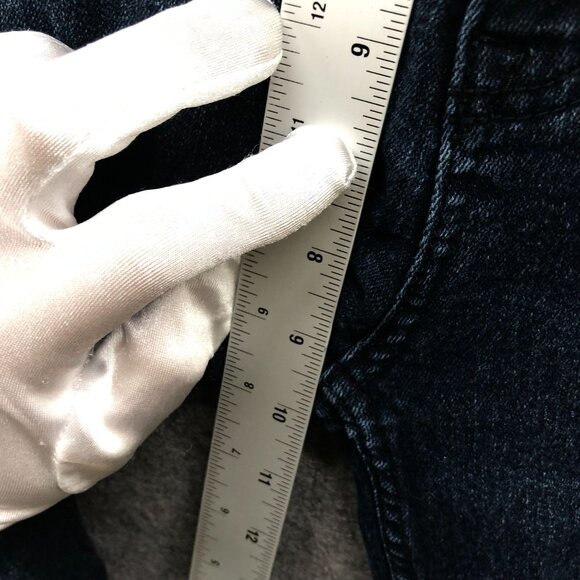 Calvin Klein Youth Boys 16 Slim Straight Jeans Dark Wash Blue Stretch Adjustable - Picture 10 of 13